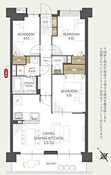 レーベングランヒルズ朝霞台 3LDKの間取図画像
