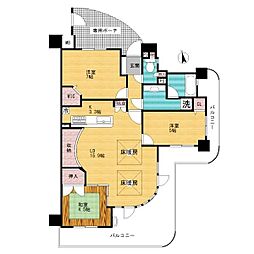 セレッソコート加古川ステーションアヴェニュー 3LDKの間取図画像
