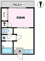 第三藤コーポ 203 ｜ 千葉県松戸市小金（賃貸アパート1DK・2階・24.79㎡） その2