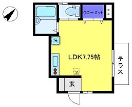 センチュリーハイム 101 ｜ 千葉県松戸市二ツ木219-5（賃貸アパート1R・1階・19.46㎡） その2