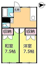 間取図画像 2K