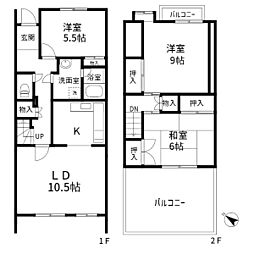 北柏ライフタウン 3LDKの間取り