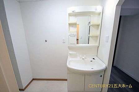 朝の準備も快適にこなせる機能的な洗面空間。すっきりとした収納とスタイリッシュなデザインが魅力です。