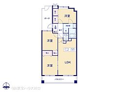 シーズガーデングリーンパティオ 3LDKの間取図画像