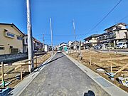 前面道路含む現地。2026年3月上旬撮影。