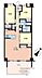 間取り：7階建て1階部分の3LDK＆南東向きテラスで陽当良好で戸建感覚