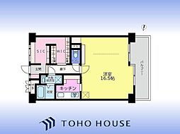 グリーンパーク吉川 1SKの間取図画像