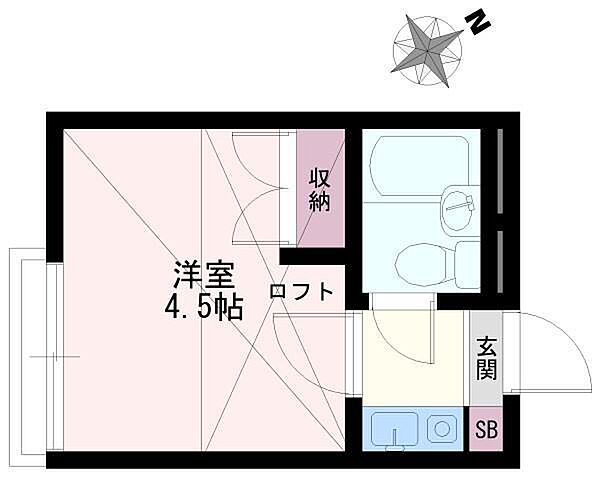 スカイピア赤塚 ｜東京都板橋区赤塚６丁目(賃貸アパート1K・2階・12.15㎡)の写真 その2