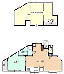 本町テラス 1LDKの間取図画像