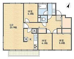 間取図画像 3LDK