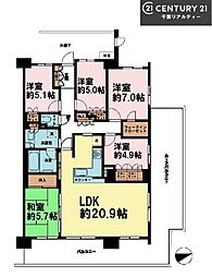 ユトリシア四番街 5LDKの間取図画像