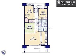千葉マリンコート 3LDKの間取図画像