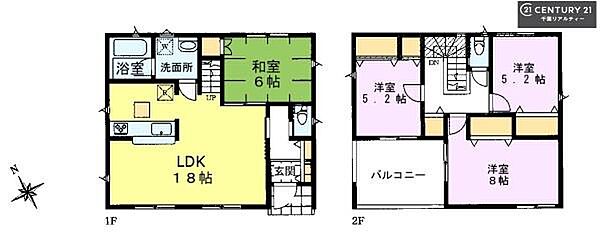 間取りを拡大表示