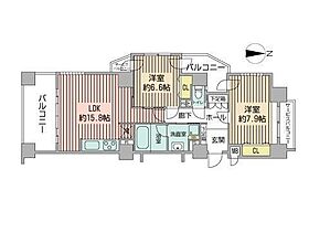 クレステージS6W12タワー  ｜ 北海道札幌市中央区南六条西１２丁目1300-1（賃貸マンション2LDK・3階・73.12㎡） その2