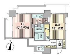 パシフィックタワー札幌 1LDKの間取図画像