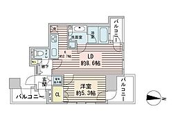 ザ・サッポロレジデンス 1LDKの間取図画像