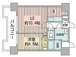 UURコート札幌北三条 1LDKの間取図画像