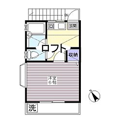 M.ミレナリオ 1Kの間取図画像