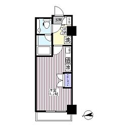 パークアクシス赤塚 ワンルームの間取図画像