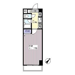 グランシャリオ 1Kの間取図画像