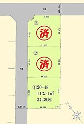 川越市鯨井新田　売地　全3区画