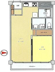 トーア早稲田マンション 1LDKの間取図画像