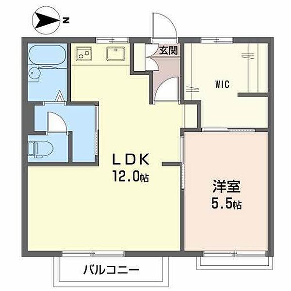 メゾンドグレープ　Ａ棟 201｜鳥取県鳥取市江津(賃貸アパート1LDK・2階・42.60㎡)の写真 その2