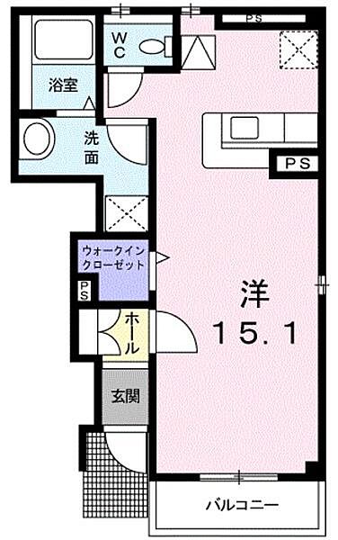 サニーレジデンス　Ｂ ｜鳥取県鳥取市的場２丁目(賃貸アパート1R・1階・37.00㎡)の写真 その2