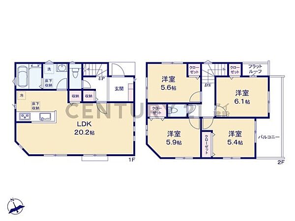 間取りを拡大表示
