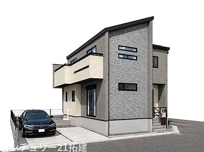 外観:外観パースです♪がっちりした骨組みで安心!保険により万が一の瑕疵(欠陥)補償費用を10年サポート♪ 外観:外観パースです♪がっちりした骨組みで安心!保険により万が一の瑕疵(欠陥)補償費用を10年サポート♪