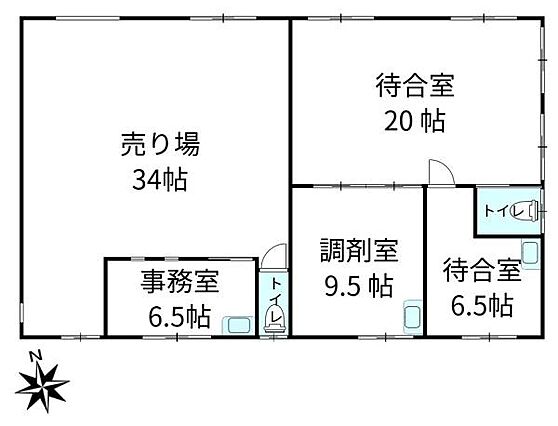 広々とした売り...