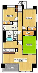 ル・シャトーサンツリー 3LDKの間取り