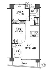 間取図画像 2LDK