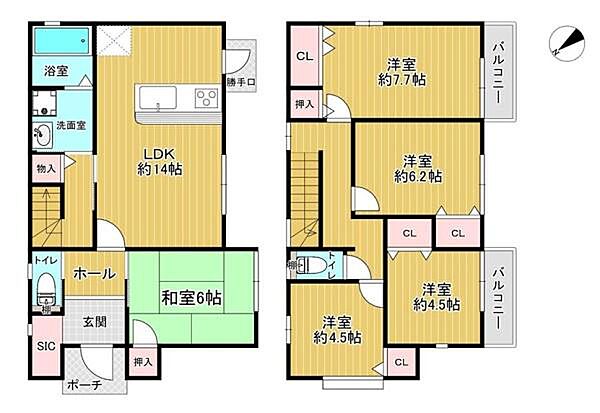 間取りを拡大表示