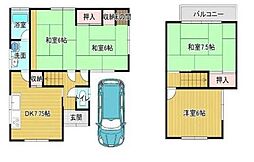 和歌山市中島　中古戸建 4DKの間取り