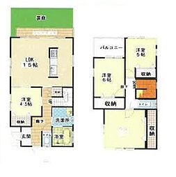 和歌山市湊御殿1丁目　中古戸建 4LDKの間取り