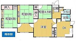 和歌山市打越町　中古戸建 4DKの間取り