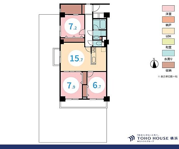間取り グリーンコーポ東戸塚Ａ棟 1階/-