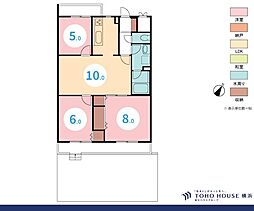 グレイス山手貳番館 3LDKの間取図画像