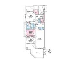 マークスプリングスメゾンA 2SLDKの間取図画像