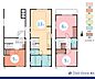間取り：2LDK+S（納戸）、土地面積48.85m2、建物面積74.51m2