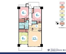 シュロス保土ケ谷 3LDKの間取図画像