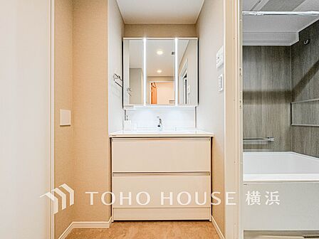 ご家族の1日が始まり、1日の終わりを締めくくる洗面空間。