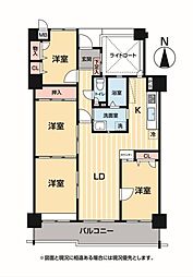 サーパス南春日 4LDKの間取図画像