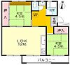 藤山台団地117棟4階150万円