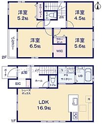 JR中央本線 勝川駅 徒歩13分 4LDKの間取り