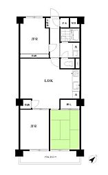 日商岩井洗足池マンション 3LDKの間取図画像