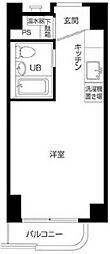 カーサ幡ヶ谷 ワンルームの間取図画像