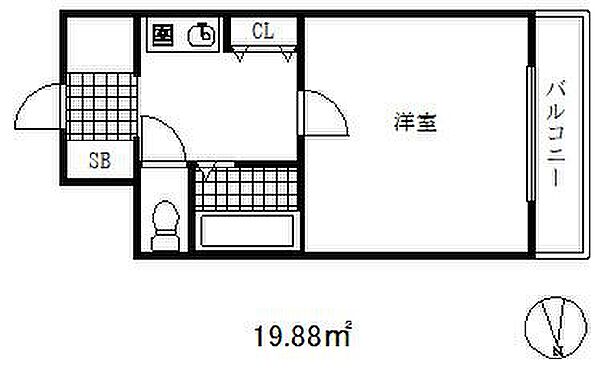 ランドマークシティ神戸西元町 ｜兵庫県神戸市中央区元町通６丁目(賃貸マンション1K・6階・19.88㎡)の写真 その2