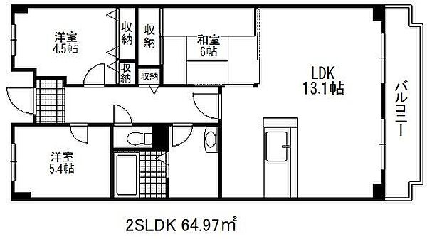 オルテンシア神戸 ｜兵庫県神戸市東灘区本庄町１丁目(賃貸マンション3LDK・6階・64.97㎡)の写真 その2